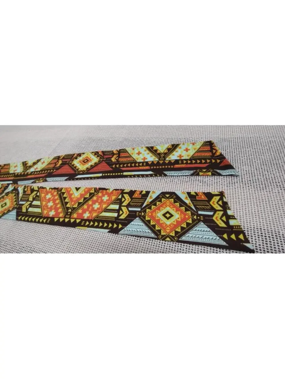 Geometric Diamonds Brown Retro Sash Cloth Belt Tribal Brown Hippie Bohemian NEW